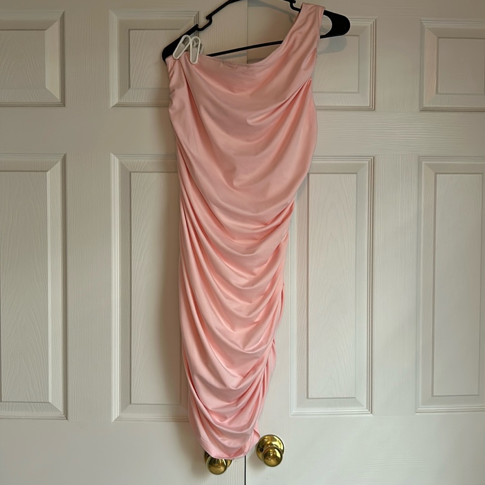 One shoulder cocktail dress